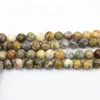 Pärlor Multicolor 6mm 8mm 10mm Round Natural Stone Crazy Agates Loose Onyx Carnelian Spacers Diy Jewelry Findings 15 B3474