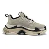 Triple S Designer Casual Chaussures Femmes Hommes Baskets Femmes Semelle Transparente Noir Blanc Gris Vert Rouge Rose Bleu Royal Neon Baskets Tennis Taille 36-45