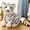 Plush Dolls 23/27/33Cm Realistic Tiger Plush Toy Pp Cotton Stuffed Wild Animal Forest Tiger Pillow Doll for Children's Birthday Present 231030