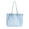 Schoudertassen Blauwe dameshandtas Sweet Women's Simple Soul Bag Grote capaciteit dameszeeptascatlin_fashion_bags