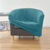 Stuhlhussen aus Polarfleece, Clubbezug, Stretch, Wannenbezug, einfarbig, für Sofa, Sessel, Arbeitszimmer, Bar, Theke, Wohnzimmer