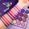 Oogschaduw DE'LANCI Paars oogschaduwpalet 12 kleuren mini-make-upkit Palette-Hawaii Blueberry mat en glans gepigmenteerde violette oogschaduw 231031