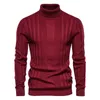 Kvinnors tröjor män turtlenecks stickade tröjor med fast färg långärmad randig tröja manlig casual daglig multicolor s xxl 231031