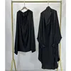 Abbigliamento etnico Pantaloni Jilbab Harem a due pezzi con stringhe Niqab Alta qualità Nida EID Ramadan Preghiera Sport Hijab Khimar Donna islamica