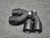 Pair Y Style Carbon Exhaust Pipe Muffler Tips for All Cars Aluminum Alloy Rear Exhaust System
