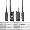 Walkie Talkie BaoFeng UV13 V2 Carregador de alta potência Dual Banda Type C 16 KM Transceptor de longo alcance Ham Two Way R 231030