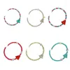 Braccialetti con ciondoli Braccialetti natalizi dal design unico Braccialetti regolabili con perline colorate dolci con dichiarazione di gioielli Dropship regalo