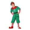 Abbigliamento elfo verde natalizio cosplay genitore-figlio della famiglia di carnivali feste di fantasia per uomini ragazze ragazze ragazzi