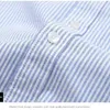 Chemises décontractées en coton Oxford pour hommes, col d'affaires, boutons, confortable, manches longues, poche simple plaquée, chemise intelligente facile d'entretien