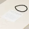 Link-Armbänder MG0010 Großhandel mit natürlichem 4 mm schwarzem Turmalin-Armband für Damen, Mini-Edelstein-Schmuck