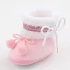 Boots Winter Infant Baby Boys Girls Cute Plush Flat ShoesBow Non-Slip Soft Sole First Walker Warm Shoes