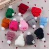 Mobiltelefonkedja Mini Plush Ball Sticked Hat Toy Mobiltelefon Key Chain Pendant Decor Cute Finger Hat Caps R231031