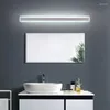 Lâmpadas de parede LED espelho luz 40-120cm AC110-240V impermeável moderna lâmpada acrílica cosmética para banheiro