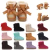 Mini Australia Classic Kids Ug Meisjes Peuterschoenen Winter Sneeuw Sneakers Designer Boot Jeugd Chesut Rock Rose Grijs Zwart