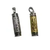 Or Argent Fumer Pendentif En Acier Inoxydable Mini Conteneur De Stockage Bouteille De Tabatière Pilule Épice Miller Herb Tabac Cas Pilule Boîte De Cachette Collier Porte-Cigarette