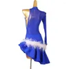 Stage Wear Latin Dance Dress Sexy Women's Party Performance Costume Ballroom Practice Prom Skirts Ladies Female Clothing Line Suit