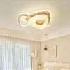 Tavan ışıkları güzel çiçek yatak odası lambası modern led akıllı avize basitlik çalışması kapalı dekorasyon armatürleri daire