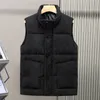 Down Jacket Vest Mens Puffer Jacket förtjockad varm vindtät lös bekväm comant casual enkel modefärg stor storlek höst och vinter ny modell designer rockar