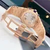 AP Швейцарские роскошные наручные часы Epic Royal AP Oak Offshore Series 26238OR Розовое золото Синий циферблат Мужская мода Досуг Бизнес Спорт Механические часы SBQZ