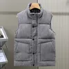 Down Jacket Vest Mens Puffer Jacket förtjockad varm vindtät lös bekväm comant casual enkel modefärg stor storlek höst och vinter ny modell designer rockar