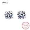 Stud Earrings Arrival 0.5 Carat Moissanite Gemstone For Women Solid 925 Sterling Silver D Color Solitaire Fine Jewelry