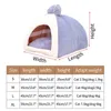 kennels pens Pet Dog Bed Sofa Winter Cat Puppy Cave Tent Sleeping Mat for Pet Dog Warm Kennel House Bow Decor Yurt-shaped Pet Cat Nest 231031