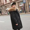 New Fashion Down Jacket for Boy Long Hooded Big Boys Winter Coat Teen Kids Winter Jackets Children's Coats Size 6 8 10 12 14 Year LJ201203