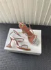 Sandaler Amina Muaddi Japanese Kendou Samma Crystal Square Toe Open High Heel Wine Cup Sexiga skor