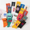 Kadın moda pamuk mektup çorap orijinal çiftler unisex hiphop komik çoraplar sokak kıyafeti sporları nefes alabilen kaykay sox trendy276o