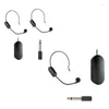 Microphones 2.4G sans fil Lavalier Microphone Set Pièces de rechange Accessoires Émetteur avec récepteur pour haut-parleur vocal