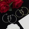 Designer Earings Studs Womens Circle Letter Earrings Hoop Gold Silver Earrings y Dangle Luxury Ornaments Jewelry Woman Fashion Party Ear Stud Gift 2310313D