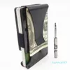 New-Metal Mini Carbon Fiber Men ID Holder Business Card Wallet267B