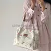 Shoulder Bags Women's Large Capacity Handbag Vintage Flower Print Women's Voice Bag Vintage Design Women's Commuter Bagcatlin_fashion_bags