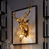 Lampes murales Nordic Antler Lampe LED Corne de cerf Lumières pour éclairage intérieur Chambre à coucher Allée Couloir Décoration Applique