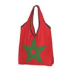 Shopping Bags Recycling Kabyle Amazigh Pattern Bag Women Tote Portable Berber Art Symbol Grocery Shopper