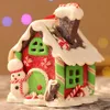 Christmas Decorations Selling Christmas Small Pendants Made of Soft Clay Illuminated Christmas House Creative Christmas LED Illuminated Christmas 231030