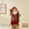 Christmas Decorations 60cm Big Standing Santa Claus Dolls Xmas Pendants 2024 Merry Tree Decor for Home Kids Naviidad Presents Gifts Natal 231030