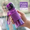 350ml 물병 BPA 무료 단백질 쉐이커 어린이 휴대용 누출 스포츠 스포츠 드링크 야외 친환경 트리탄 병