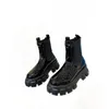 Botas de designer de luxo das mulheres impressão martin botas plataforma bota de trabalho bota de neve senhora marrom preto branco tornozelo botas sapatos de inverno