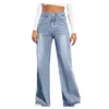 Jeans pour femmes Femme Y2k Pantalon à jambes larges Taille haute Maman Chic Mode coréenne Denim Pantalon Bleu Jean Pantalon Casual Femme Vêtements