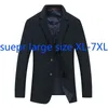 Costumes pour hommes Arrivée Suepr Grande Haute Qualité Printemps Hommes Costume Mâle Simple Boutonnage Blazers Occasionnels Grande Taille 2XL-4XL 5XL 6XL 7XL