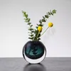 Vases Elegant Vase Home Decor Original Outdoor Round Modern Glass Unique European Minimalist Nordic Transparent Jarron