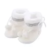 Boots Winter Infant Baby Boys Girls Cute Plush Flat ShoesBow Non-Slip Soft Sole First Walker Warm Shoes