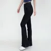 Pantaloni attivi per il tempo libero a vita alta Hip Lift Donna Sport Denim svasato Fitness Yoga Jean Legging Abbigliamento da allenamento Pantaloni da palestra