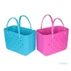 Дизайнерские женские оптовые водонепроницаемые сумки-тоут на заказ Hol Summer Rubber Tot из ПВХ O Большая модная пластиковая пляжная силиконовая сумка из ЭВА 285v