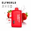 Véritable ELFWORLD ICEKING Max up 8500 Puff 600mAh 17ml POD jetable électronique cigarette électronique Shisha écran d'affichage LED batterie jus Vape contrôle de l'air Lanyad 5% Nic