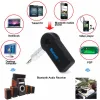 Kit veicular universal bluetooth a2dp, sem fio, aux, áudio, receptor de música, adaptador, viva-voz, com microfone para telefone, mp3, pacote de varejo zz