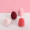 Kosmetiskt ägg smet bevis makeup super mjuk puff set päronformade verktyg svamp våt och torr dubbel användning blir större när expo
