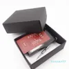 New-Metal Mini Carbon Fiber Men ID Holder Business Card Wallet267B