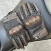 Gants de cyclisme moto Motocross équitation tout-terrain en cuir de chèvre gant de moto hommes écran tactile moteur Vintage 231031